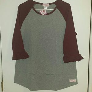 Ruffle Girl 3-Quarter Ruffle Sleeve Top